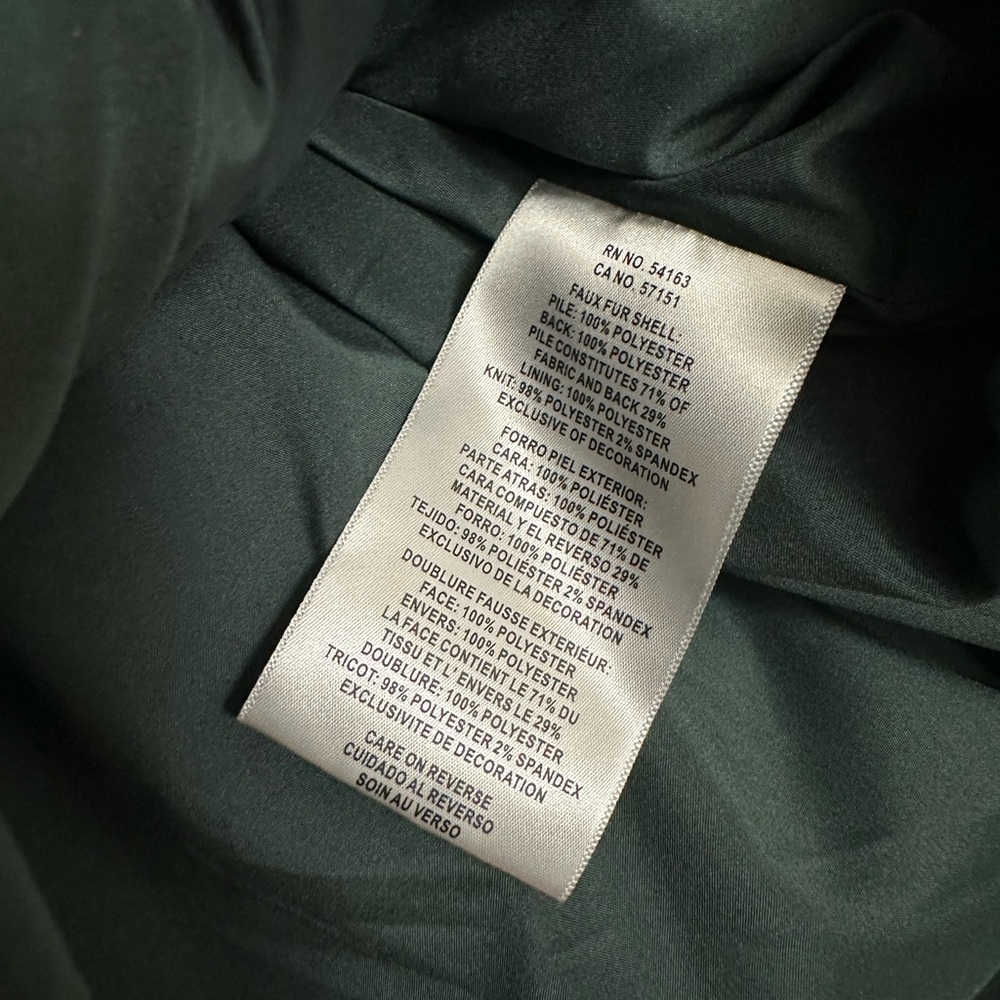 Levi's Dark Green Teddy Jacket - Picture 7 of 7
